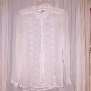 Lauren Conrad - sheer button down